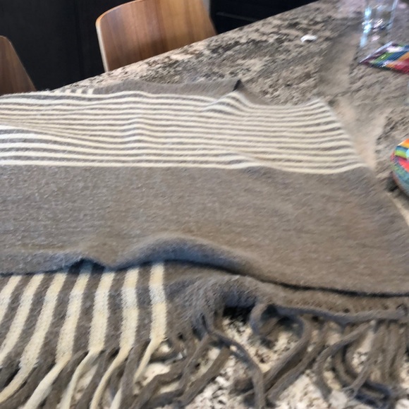 Beige and Tan poncho sweater - Picture 3 of 3